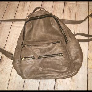 Madison West Kylee Backpack Purse - Taupe